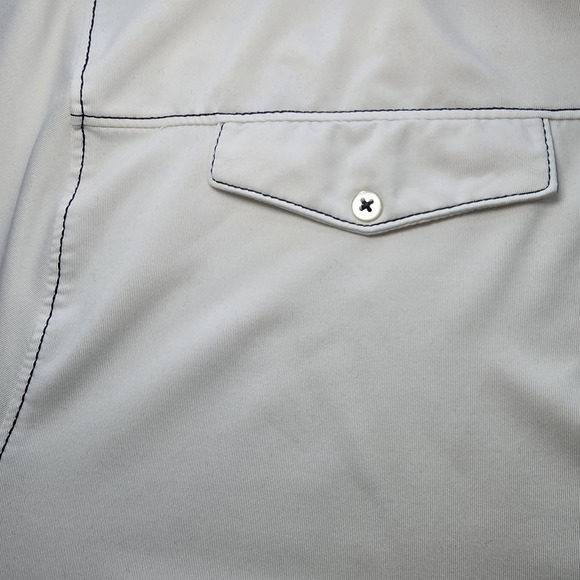 FootJoy Havana Country Club Golf Polo Shirt Mens L White Contrast Stitch Pocket - Picture 4 of 11